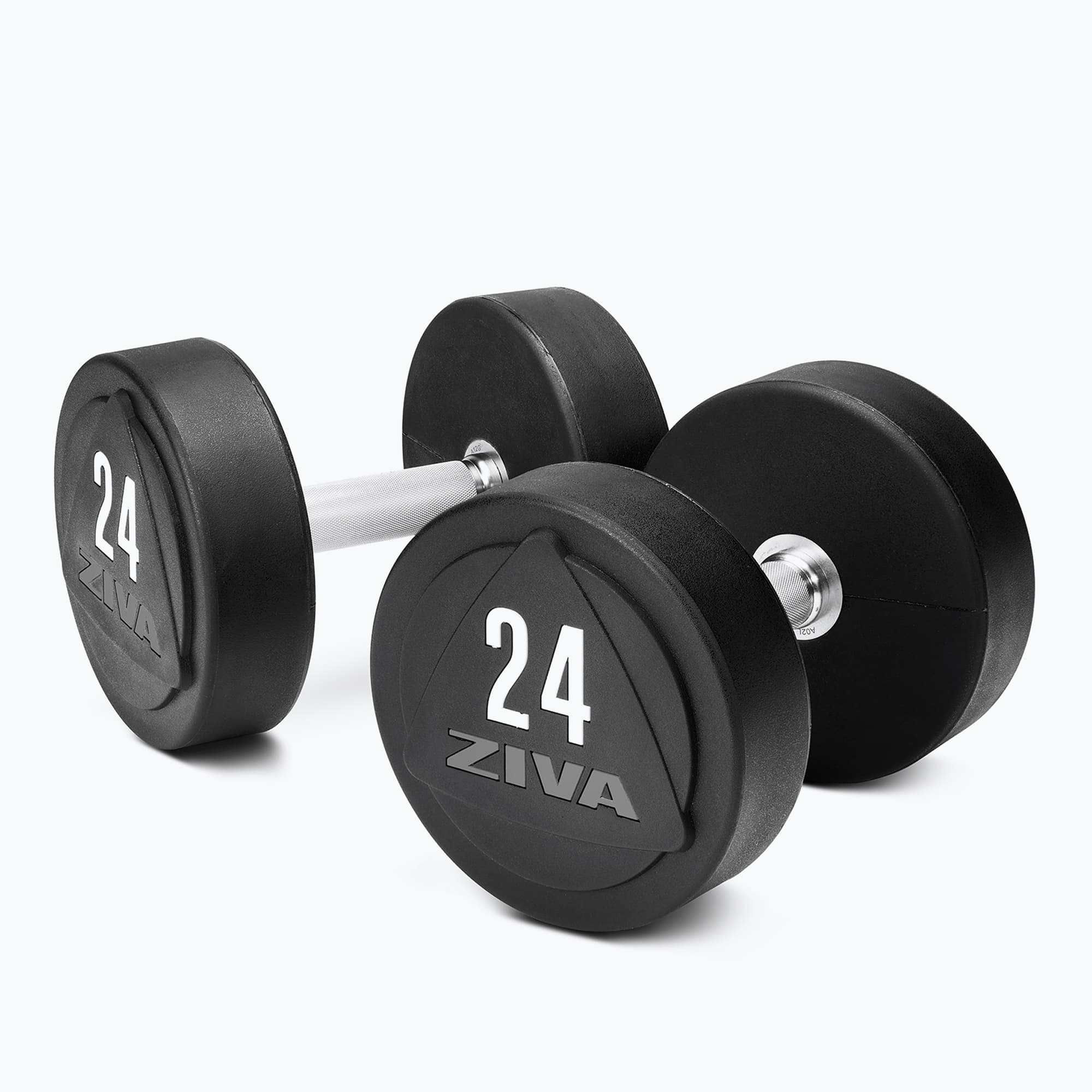 ZVO SOLID STEEL URETHANE DUMBBELLS